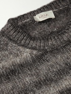 Altea - Striped Alpaca and Cotton-Blend Sweater - Gray