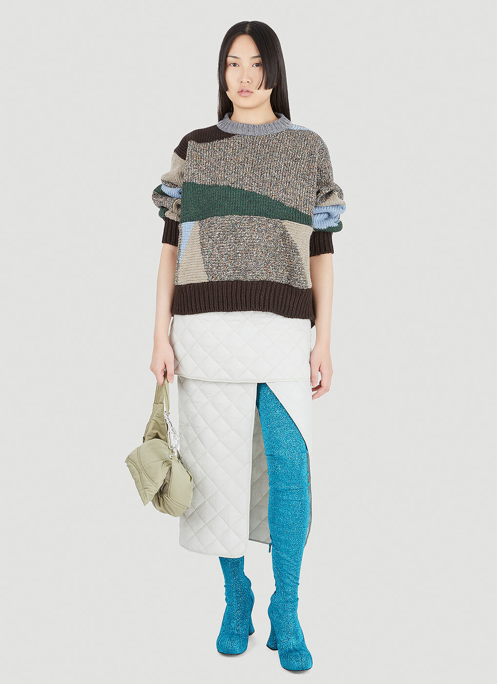 Sleeping Skirt in Grey Eckhaus Latta