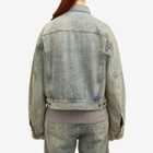 Entire Studios Women's Gem Denim Jacket in Surface Wave