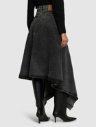 Y/PROJECT Denim Asymmetric Slit Midi Skirt