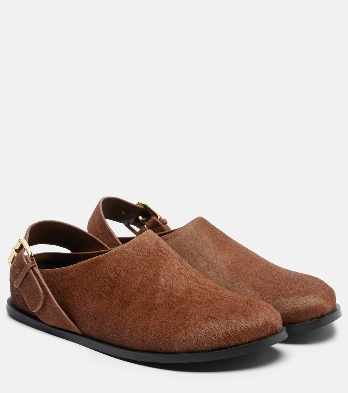 A.Emery Louis calf hair clogs