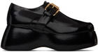Moschino Black Platform Loafers