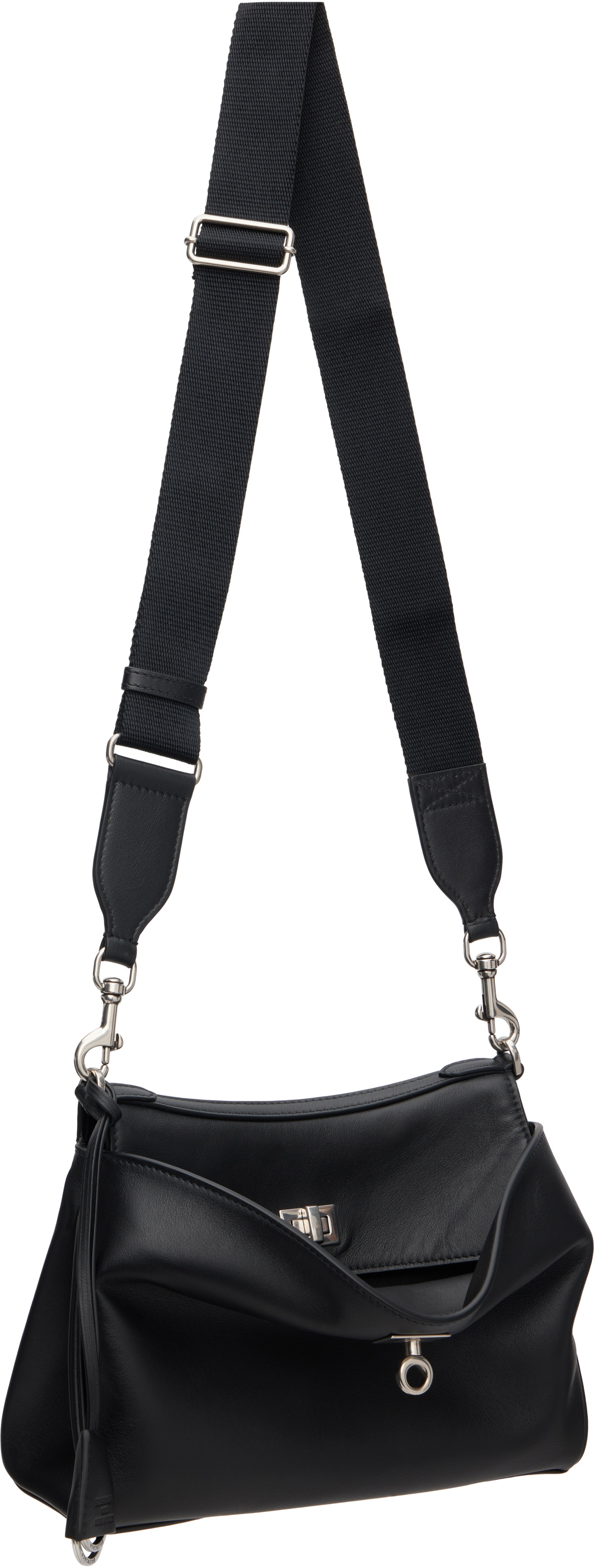 Balenciaga Black Rodeo Messenger Bag
