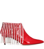 Christopher Kane Crystal patent leather ankle boots