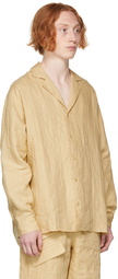 Jacquemus Beige 'La Chemise Raphia' Shirt