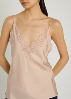 Rohe Lace-trim Silk Camisole top Rose