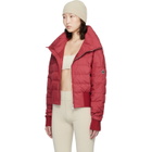 Rick Owens Moncler + Rick Owens Red Cropped Down Jacket