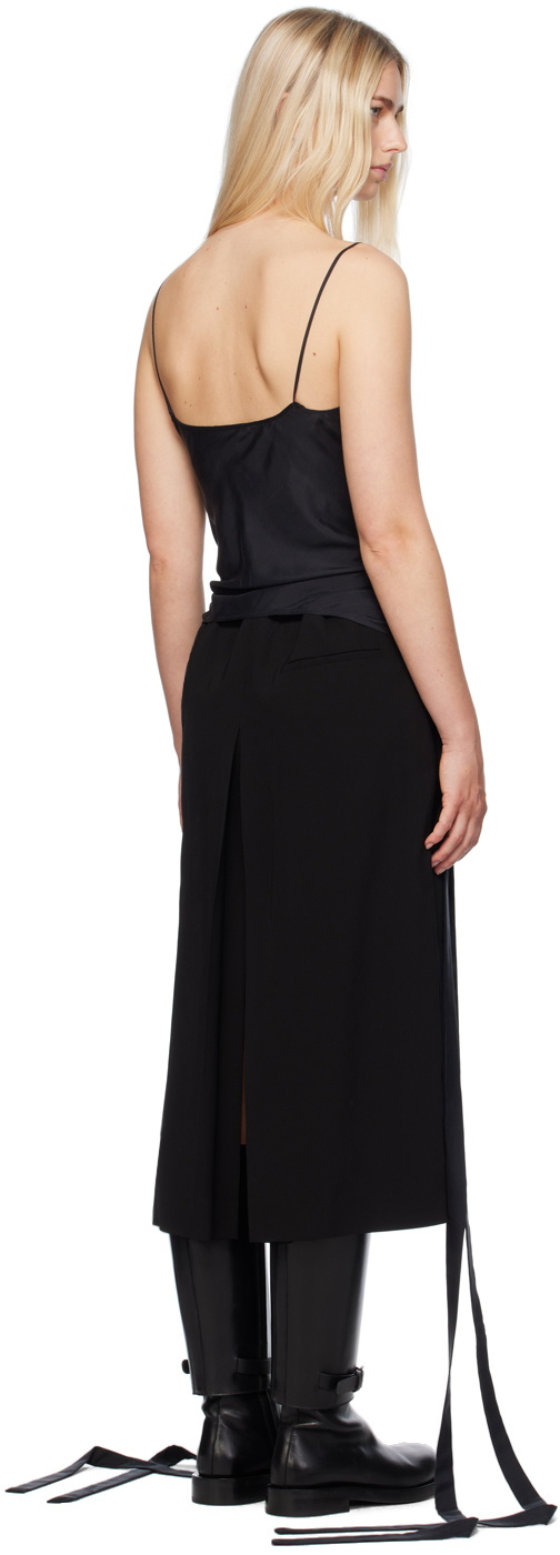 Ann Demeulemeester Black Skya Fluid Tank Top