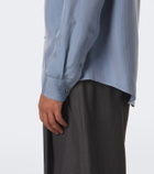 Giorgio Armani Chevron silk jacquard shirt