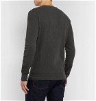 RRL - Slim-Fit Textured-Cotton Henley T-Shirt - Black