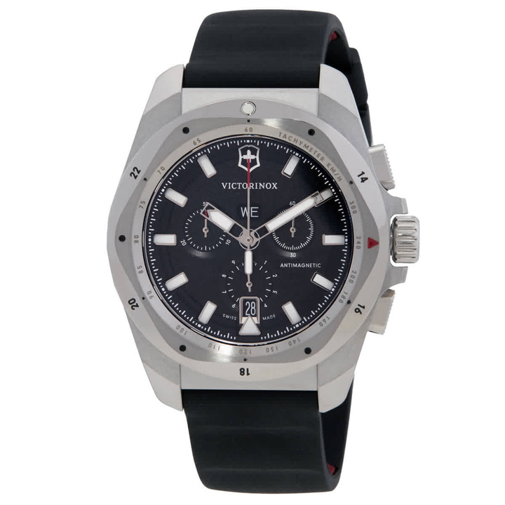 Photo: Victorinox I.N.O.X. Chronograph Quartz Black Dial Mens Watch 241983