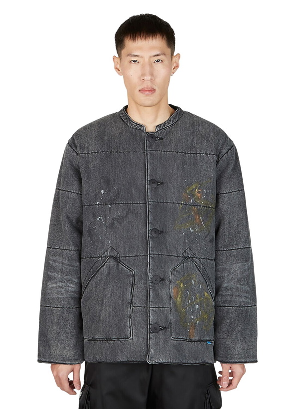 Photo: Liberaiders Paint Splatter Denim Jacket