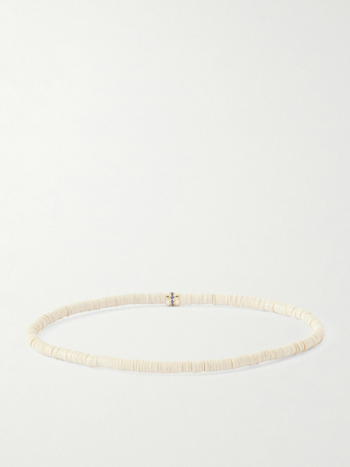 Luis Morais - 14-Karat Gold Sapphire Beaded Bracelet