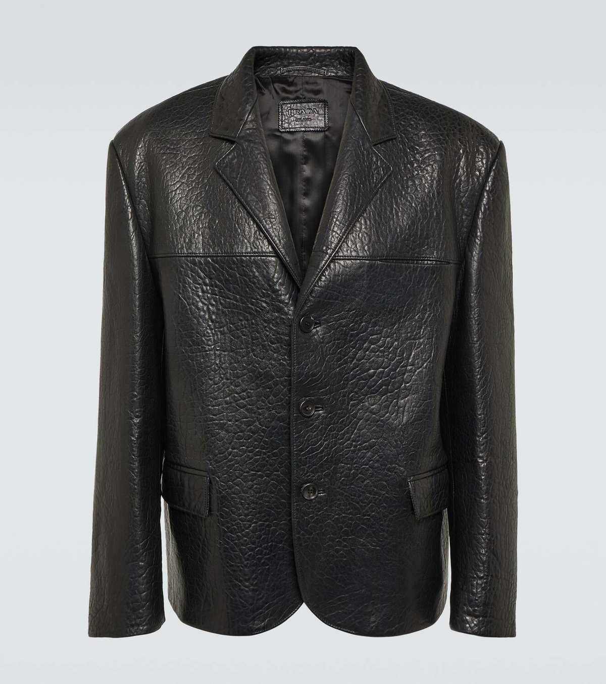 レア　05ss archive prada leather jacket 05ss archive prada leather jacket nylon（Prada Mens Jacket