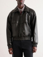 SAINT LAURENT - Leather Jacket - Black