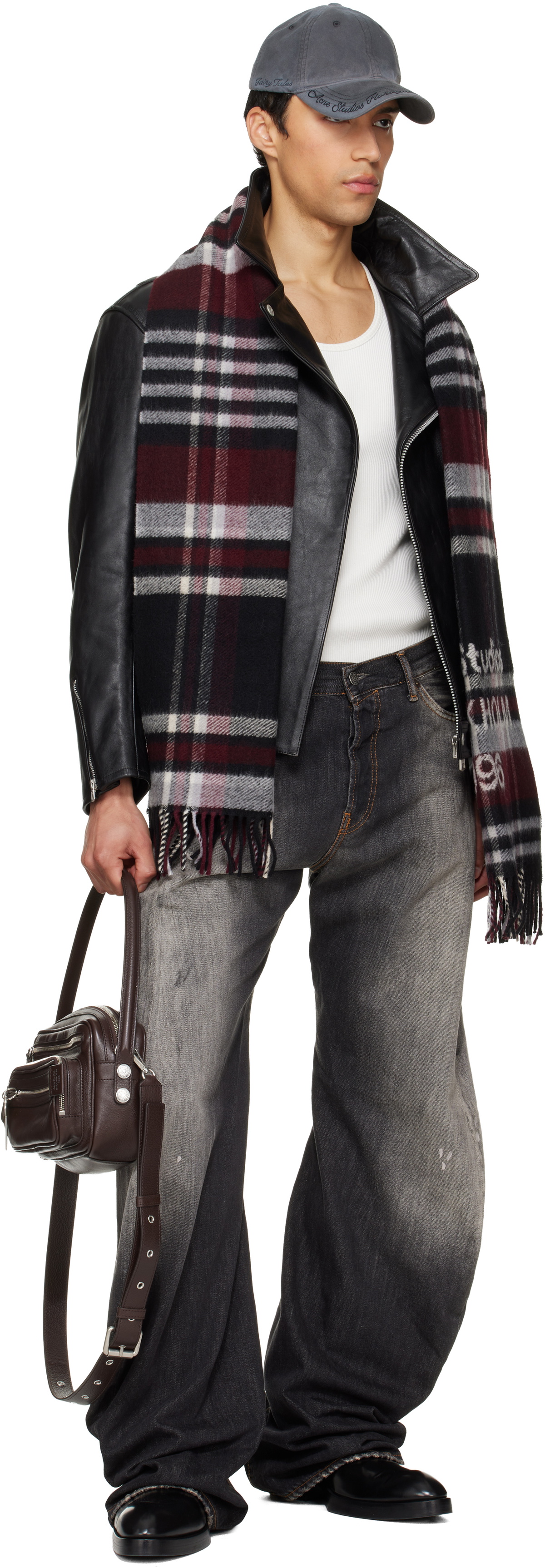Acne Studios Brown Camero Party Bag