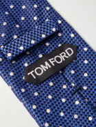 TOM FORD - 8cm Embroidered Polka-Dot Silk-Jacquard Tie