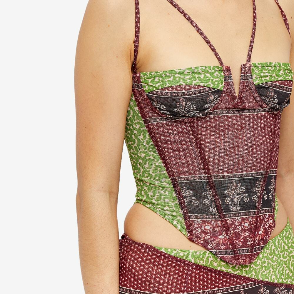 Miaou Women's Aphex Corset in Pinot Paisley Miaou
