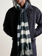 Burberry - Fringed Checked Cashmere Scarf