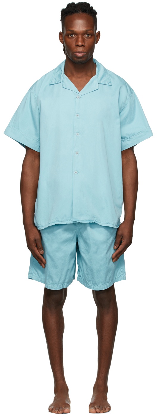 Cleverly Laundry Blue Short Pyjama Set Cleverly Laundry