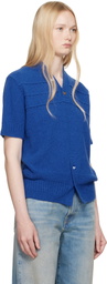 ADER error Blue Half S Pull-Over 0502 Sweater