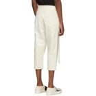 Rick Owens Drkshdw Off-White Combo Collapse Cropped Jeans