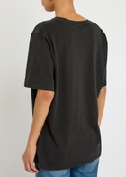 Chloe Printed Cotton T-shirt Black