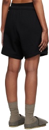 Essentials Black Bonded Shorts