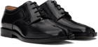 Maison Margiela Black Tabi Leather Derbys