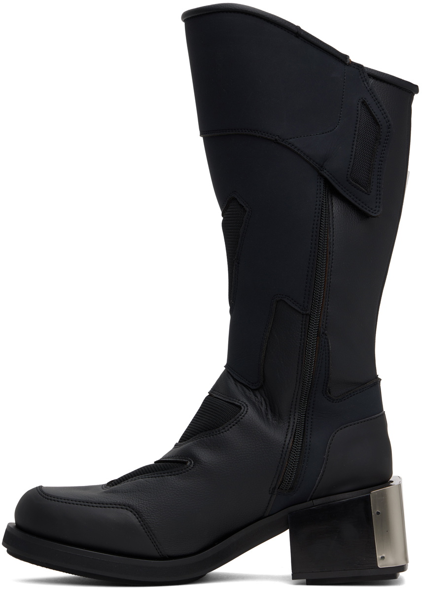 GmbH Black Baris Knee High Moto Boots