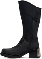 GmbH Black Baris Knee High Moto Boots
