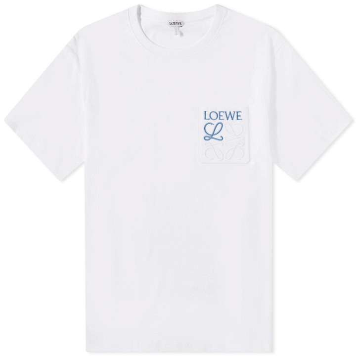 Photo: Loewe Men's Anagram Pocket T-Shirt in White