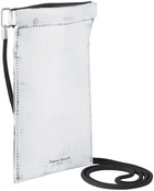 Maison Margiela Black & White Painted Phone Pouch