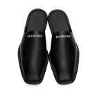 Balenciaga Black and White Cozy Slip-On Loafers