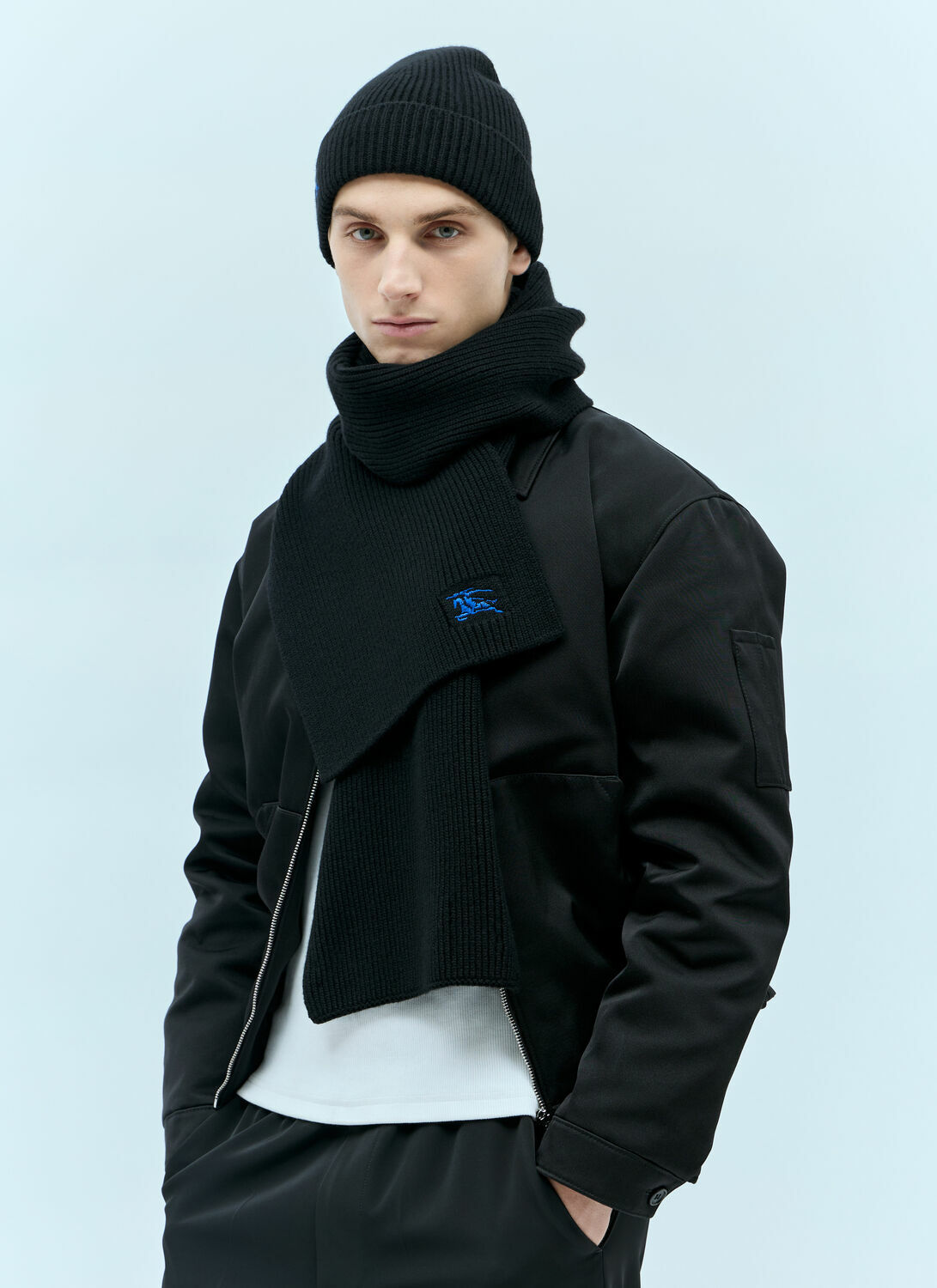 Burberry Ribbed Cashmere Beanie