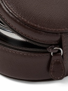 Lorenzi Milano - Silver-Tone Collapsible Cup with Cross-Grain Leather Case