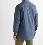 Loro Piana - Andre Cotton and Silk-Blend Shirt - Blue