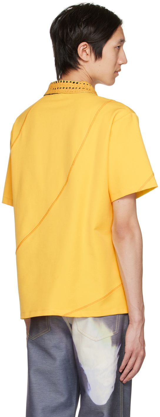PONDER.ER SSENSE Exclusive Yellow Lane Polo