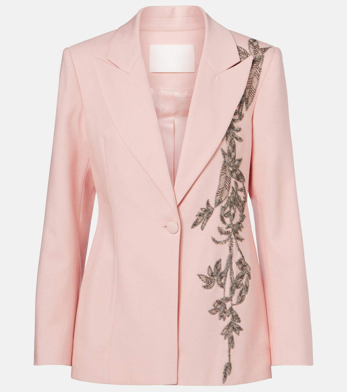 Costarellos Lesia embellished wool-blend blazer