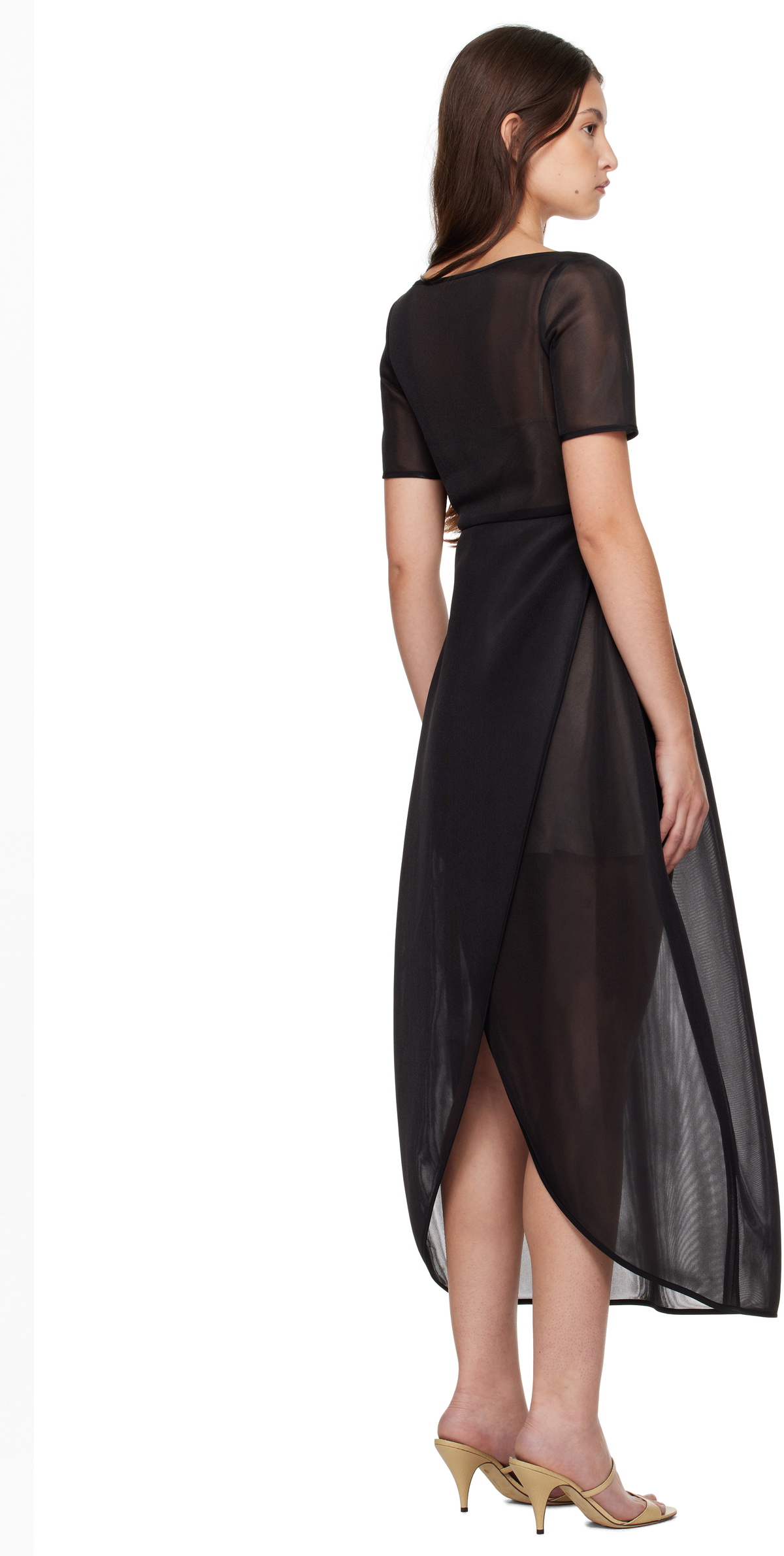black lily dress Lily Off Shoulder Black Swing Dress main image 1