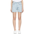 Acne Studios Bla Konst Blue Denim Swamp Shorts