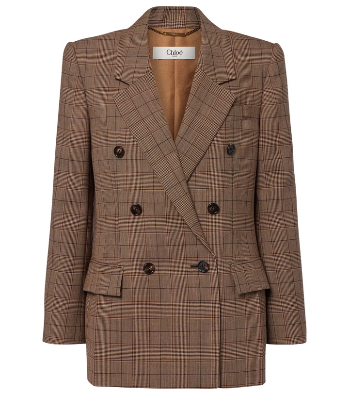 Photo: Chloé Checked wool blazer
