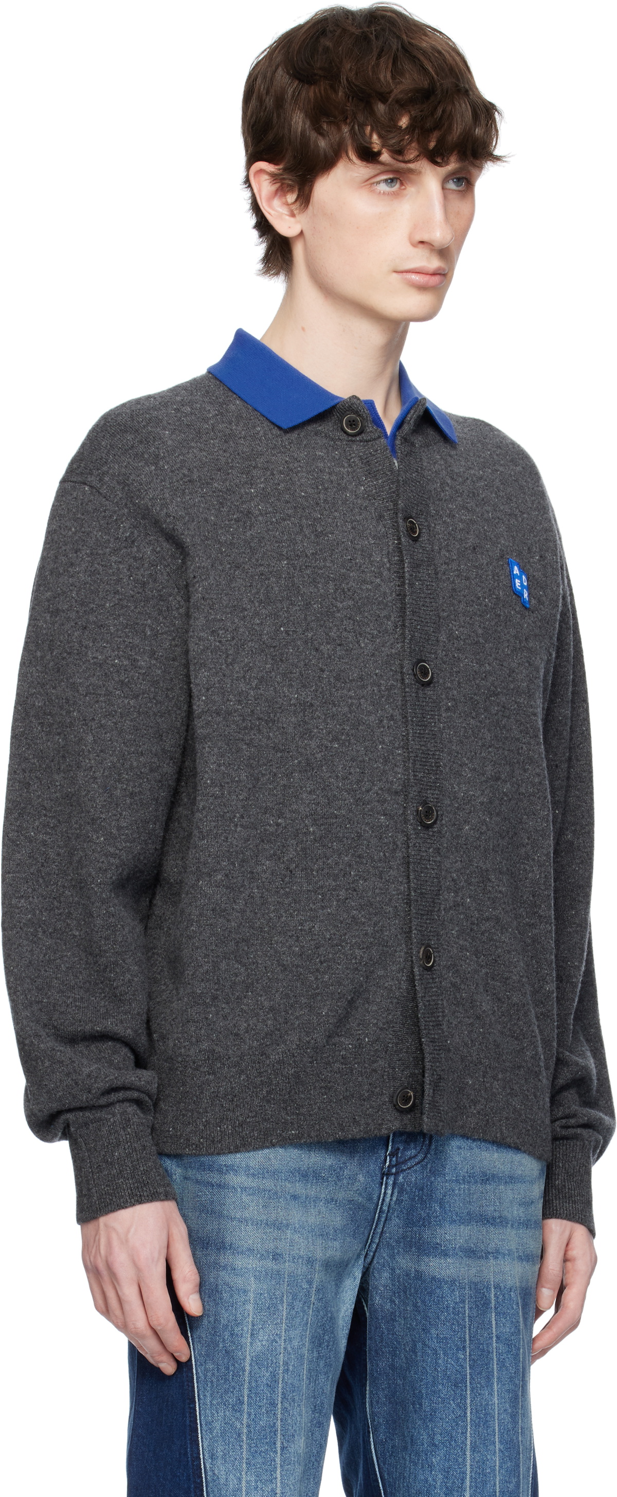 ADER error Gray Sig; TRS Tag 02 Cardigan