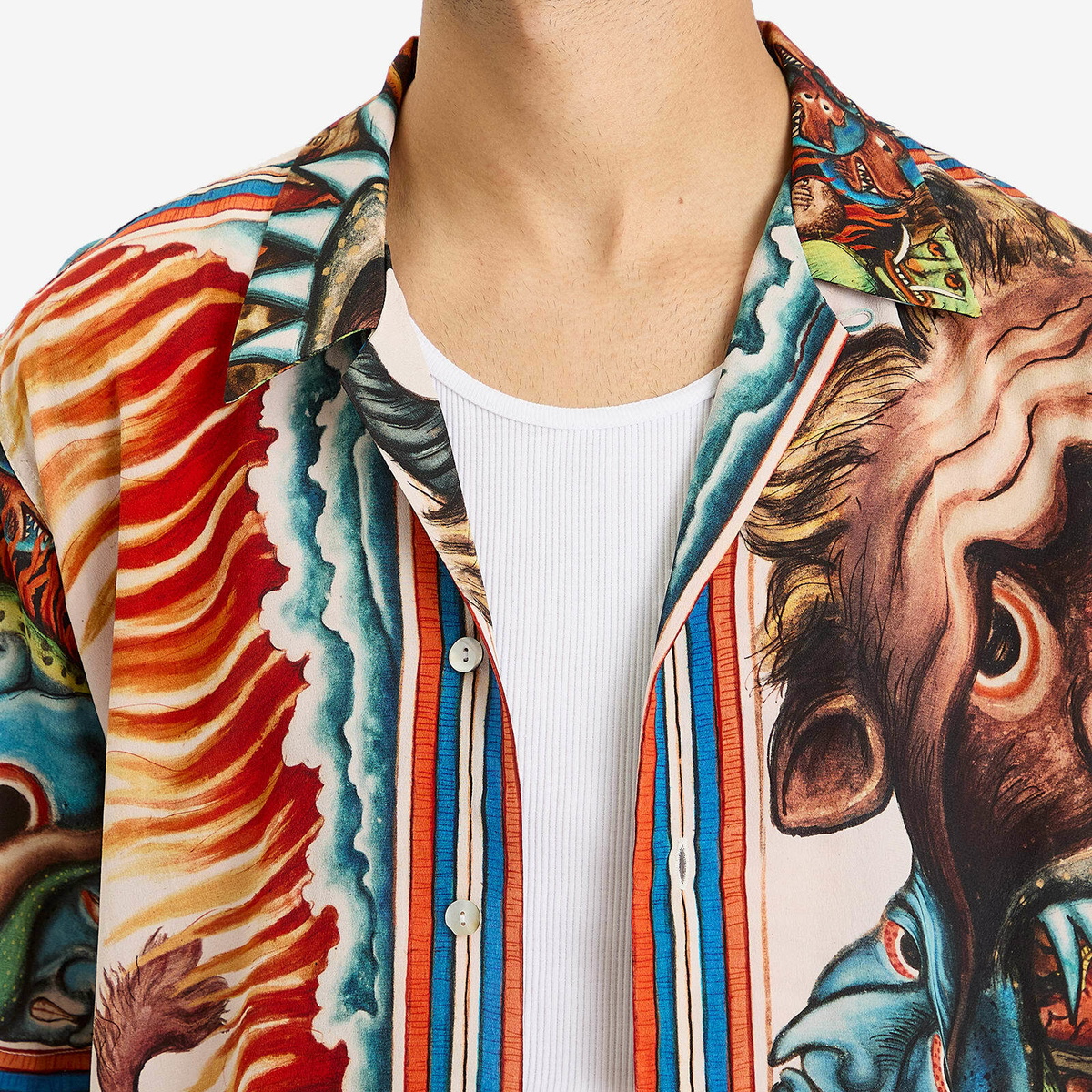 Endless Joy Men's Apocalypse Vacation Shirt in Multi