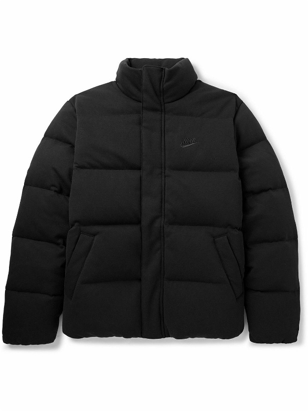 Photo: Nike - Sportswear Quilted Padded Therma-FIT Tech Fleece Down Jacket - Black