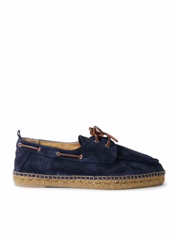 Photo: Castañer - Nemo Suede Boat Shoes - Blue