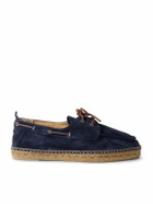 Castañer - Nemo Suede Boat Shoes - Blue