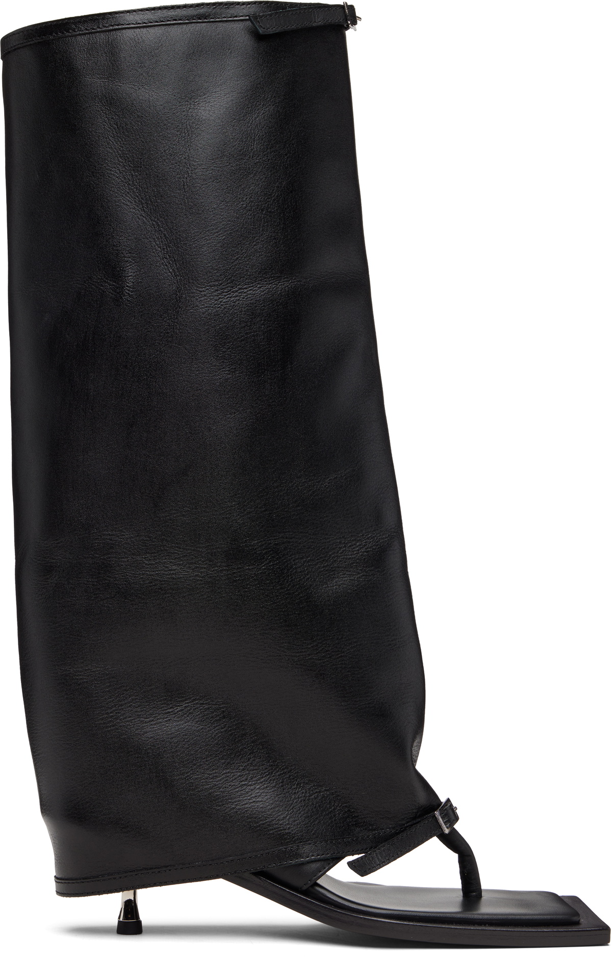 FIDAN NOVRUZOVA Black Kaia Stiletto Heel Tall Sandals