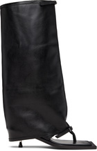 FIDAN NOVRUZOVA Black Kaia Stiletto Heel Tall Sandals
