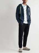 Jungmaven - Zeppelin Hemp and Cotton-Blend Jersey Zip-Up Hoodie - Blue